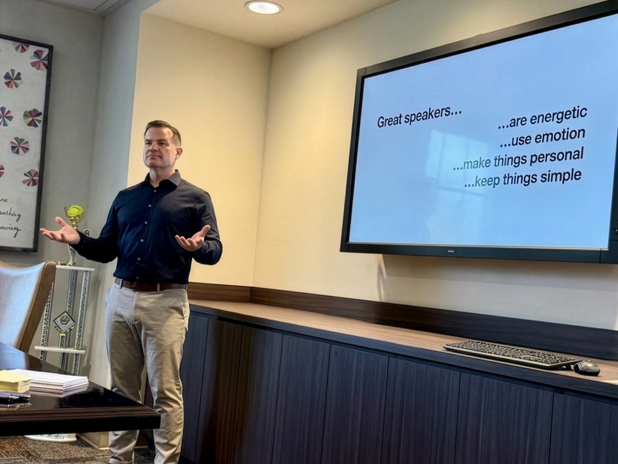 Presentation coaching and training